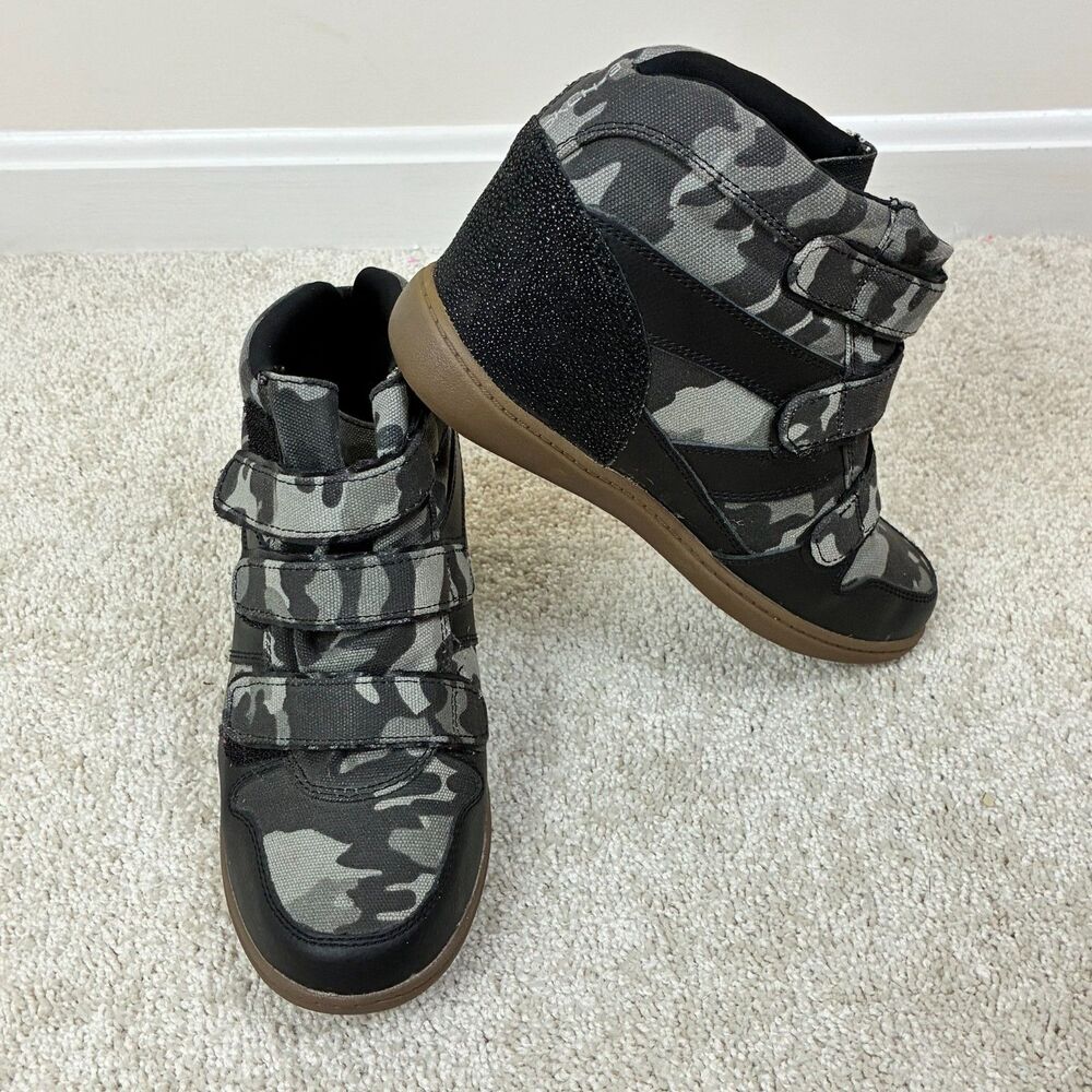 Skechers SKCH+3 Women's Hidden Wedge High Top Camo Sneakers Size 8